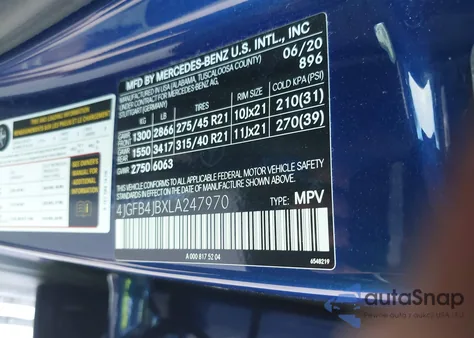 2020 Mercedes-Benz Gle 350 z USA, uszkodzony, nr VIN 4JGFB4JBXLA247970